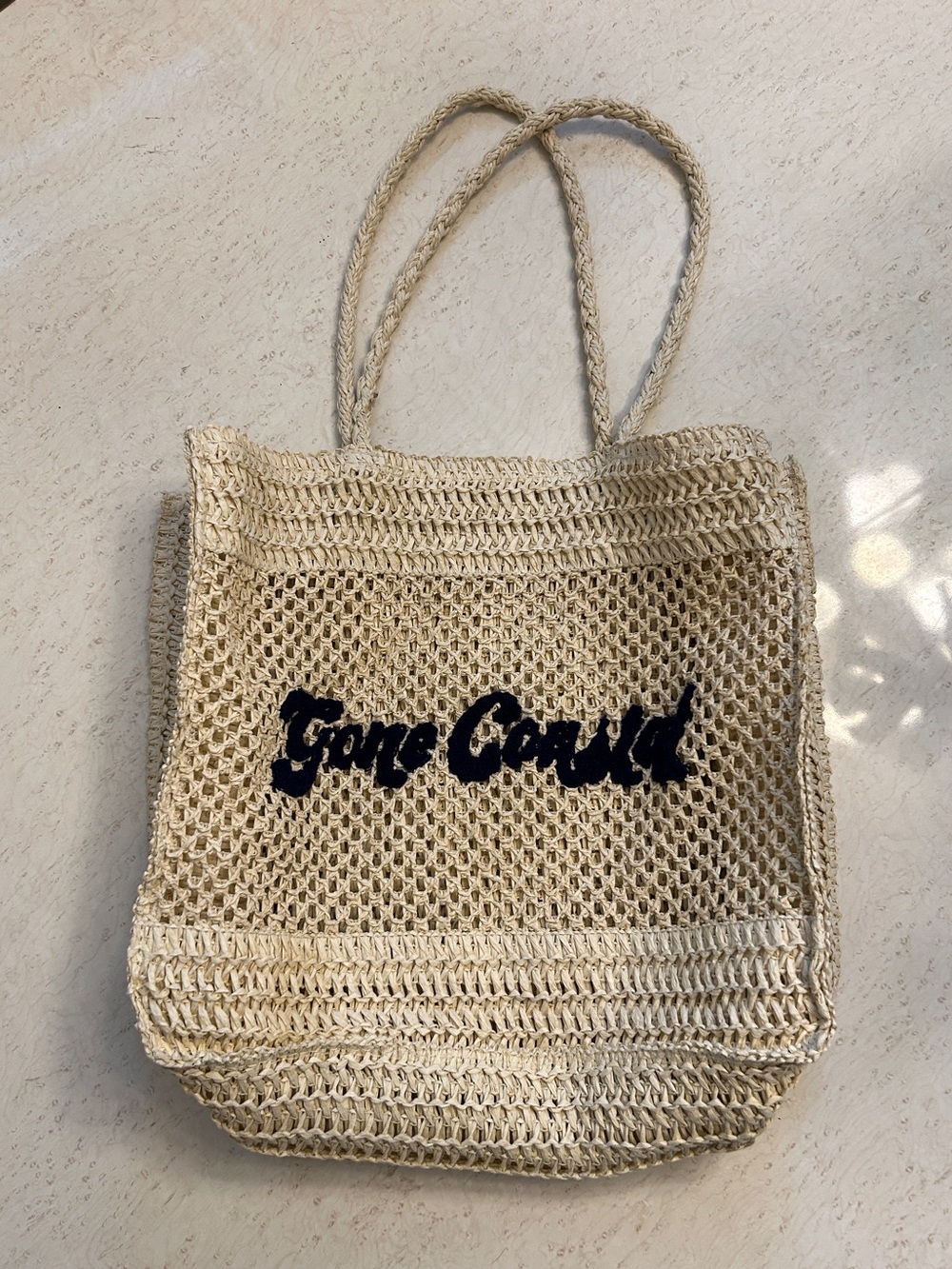 Gone Coastal Crochet Tote Bag